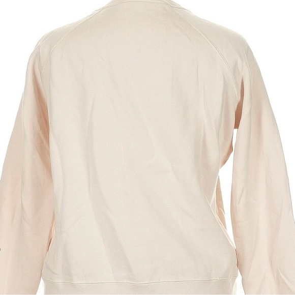 Sézane AMOUR CAFÉ CRÈME Sweatshirt in Ecru/Red - Picture 14 of 16